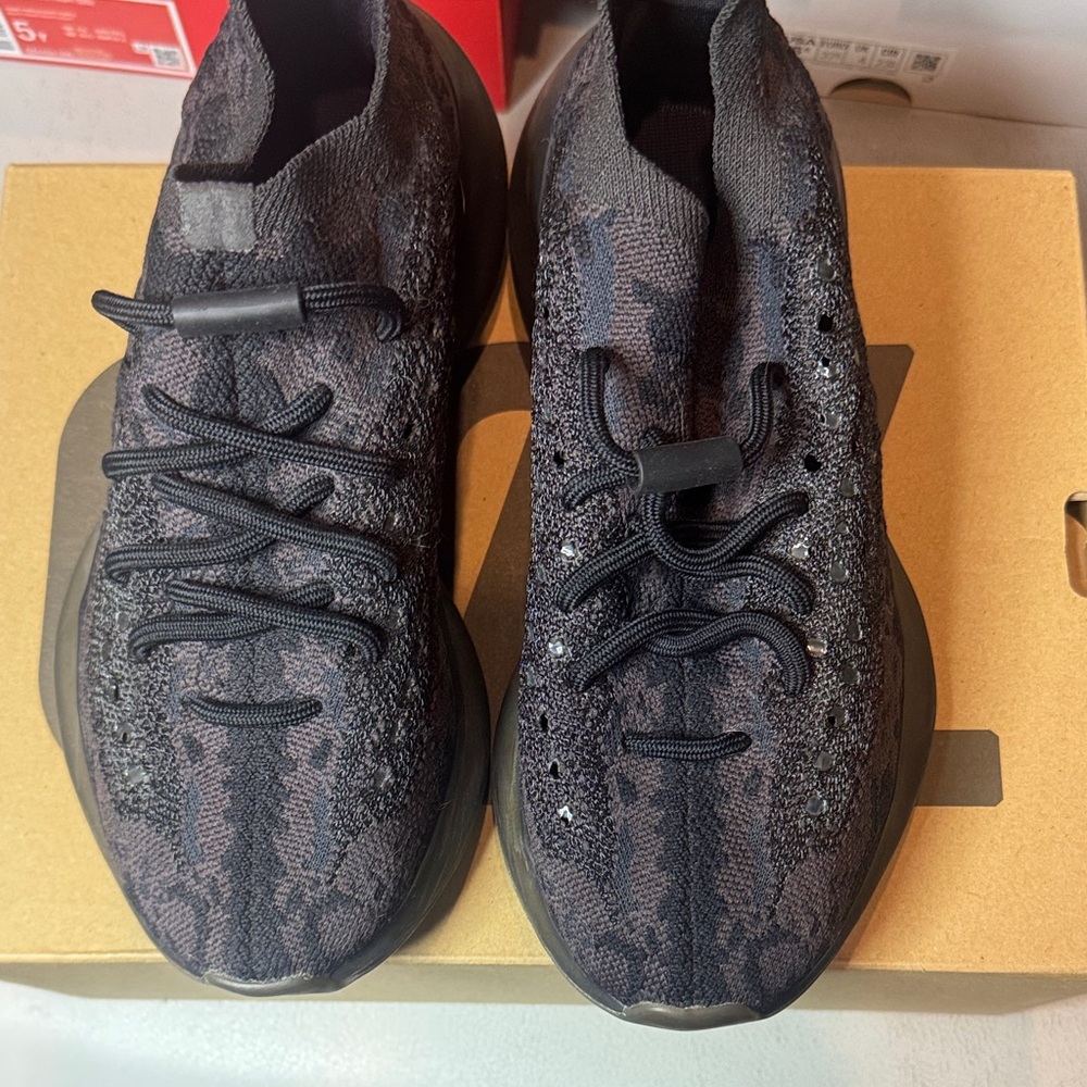 Yeezy Black and Gray Sneakers